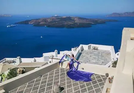 Vila Beautiful Santorini Galazio 2 Bedrooms Private Terrace & Breathtaking Caldera Views *